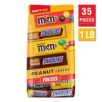 Mixed SNICKERS & M&M'S Peanut Lovers Chocolate Candy Bag, 22.66 Ounce