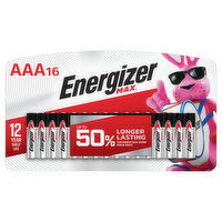 Energizer Batteries, Alkaline, AAA, 16 Each