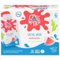 Caliwater Watermelon Kids Pouch 6 count/4.2 oz pouches - 25.2 Ounce