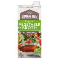 Bonafide Provisions Vegetable Broth, Organic, 32 Ounce