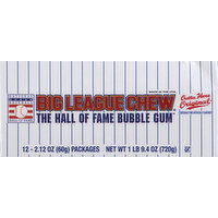 Big League Chew Bubble Gum, 12 Each