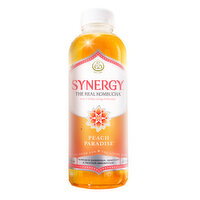 Synergy The Real Peach Paradise Kombucha - 16 Fluid ounce