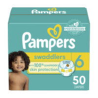 Pampers Swaddlers Diapers - Size 6 (35+ lbs), 50 Each