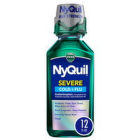 Vicks Vicks NyQuil SEVERE Cold & Flu, Over-the-Counter Medicine, 12 FL OZ - 12 Fluid ounce