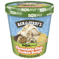 Ben & Jerry's Ice Cream, Non Dairy, Chocolate Chip Cookie Dough, Smooth & Creamy, New Recipe - 1 Pint