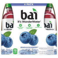 Bai Beverage, Brasilia Blueberry - 6 Each