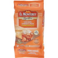 El Monterey Chimichangas, Chicken, Cheese & Rice, 12 Each