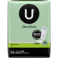 U By Kotex Ultra Thin Heavy Pad 56 ct - 56 Each