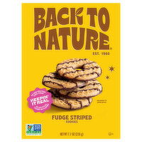 Back to Nature Fudge Striped Cookies - 7.7 Ounce