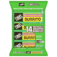 Tina's Beef & Bean/Green Chili Burrito