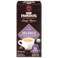 Don Francisco's Coffee, 100% Arabica, Espresso, Organico, Aluminum Capsules - 10 Each