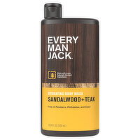 Every Man Jack Hydrating Sandalwood + Teak Body Wash - 16.9 Fluid ounce