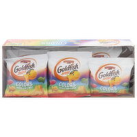 Goldfish Snack Crackers, Cheddar, Baked, Lunch Packs, 9 Each