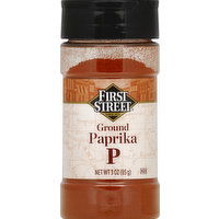 First Street Paprika, Ground, 3 Ounce