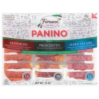 Fiorucci Antipasti, Pepperoni, Prosciutto, Hard Salami - 15 Ounce