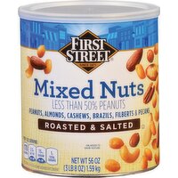 First Street Roasted & Salted Mixed Nuts - 56 Ounce