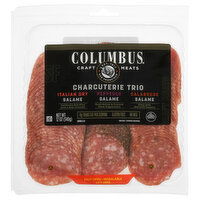 Columbus Charcuterie Trio, Italian Dry Salame/Peppered Salame/Calabrese Salame - 12 Ounce