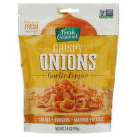 Fresh Gourmet Onions, Garlic Pepper, Crispy, 3.5 Ounce