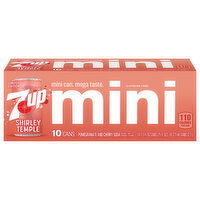 7-UP Caffeine Free Shirley Temple Pomegranate and Cherry Mini Soda - 10 Each