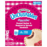 Smucker's Peanut Butter & Raspberry Spread Sandwich - 10 Each