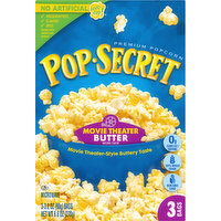 Pop-Secret Popcorn, Premium, Movie Theater Butter, 3 Pack, 3 Each