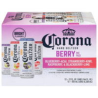 Corona Hard Seltzer, Berry, Mix Pack - 144 Ounce