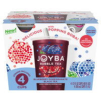 Joyba Bubble Tea, Blueberry Pomegranate, Black - 4 Each