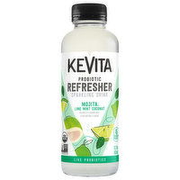 KeVita Sparkling Drink, Mojita Lime Mint Coconut, Probiotic Refresher - 15.2 Ounce