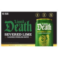 Liquid Death Sparkling Water, Severed Lime - 6 Each