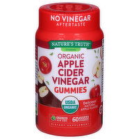 Nature's Truth Apple Cider Vinegar, Organic, Vegan Gummies, Natural Apple Flavor, 60 Each