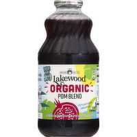 Lakewood 100% Juice, Organic, Pom Blend - 32 Ounce