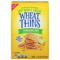 Wheat Thins Snacks, Reduced Fat, 100% Whole Grain - 8 Ounce