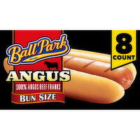 Ball Park Bun Length Angus Beef Hot Dogs - 8 Each
