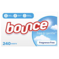 Bounce Free & Gentle Dryer Sheets, 240 Ct, 240 Each