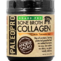 Paleo Pro Collagen, Bone Broth, Ancient Cacao, with Turmeric Root - 12.6 Ounce