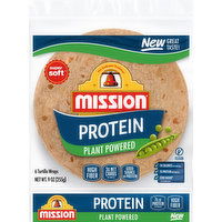 Mission Tortilla Wraps, Protein, Plant Powered - 6 Each