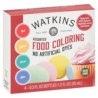 Watkins Food Coloring, Assorted - 1.2 Ounce