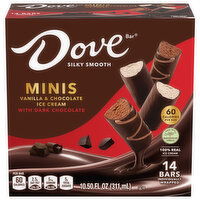 Dove Dark Chocolate Coated Mini Ice Cream Bars , 14 Each