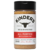 Kinder's All Purpose Meat & Veggie Rub Seasoning - 6 Ounce