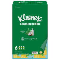 Kleenex Tissues, Coconut Oil + Aloe, 3-Ply - 6 Each