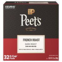 Peet's K-Cup Pods Ground Dark Roast French Roast Coffee - 32 Each
