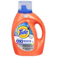 Tide + Detergent, White + Bright - 84 Fluid ounce