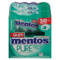 Mentos Gum, Spearmint, Sugarfree, 6 Each