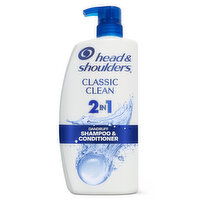 Head & Shoulders 2 in 1 Dandruff Shampoo and Conditioner, Classic Clean - 28.2 Ounce