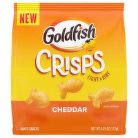 Goldfish Baked Snacks, Cheddar, Crisps, 6.25 Ounce