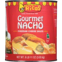 Ricos Cheese Sauce, Cheddar, Gourmet Nacho - 107 Ounce