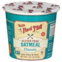 Bob's Red Mill Oatmeal, Gluten Free, Classic, 1.81 Ounce