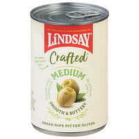 Lindsay Olives, Green Ripe Pitted, Medium - 6 Ounce