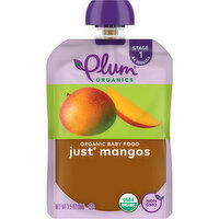 Plum Organics Stage 1 Organic Baby Food Just® Mangos 3.5oz Pouch, 3.5 Ounce