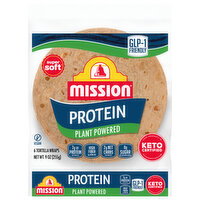 Mission Super Soft Protein Plant Powered Tortilla Wraps - 6 Each